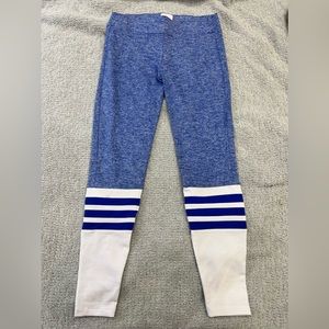 Women’s Bombshell blue and white tights. Size large